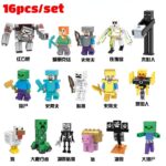 16pcs-set-Game-Steve-Cartoon-Characters-Figures-Assemble-Building-Toys-Children-Gifts-Creeper-Bricks-Toy-Dropshipping