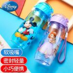 450ml-Disney-cartoon-Mickey-mouse-children-s-plastic-cup-straw-cup-students-drinking-water-kid-bottle