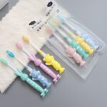 4Pcs-set-Cute-Cartoon-Toothbrush-for-Children-Bamboo-Charcoal-Short-Handle-Children-s-Toothbrush-Baby-Teeth