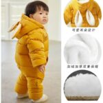 Baby-down-Cotton-One-Piece-Romper-New-Fleece-Lined-Thickened-Baby-Romper-Warm-Outing-Baby-Jumpsuit