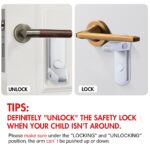 EUDEMON-Door-Lever-Lock-Baby-Proofing-Door-Handle-Lock-Childproofing-Door-Knob-Lock-Easy-to-Install